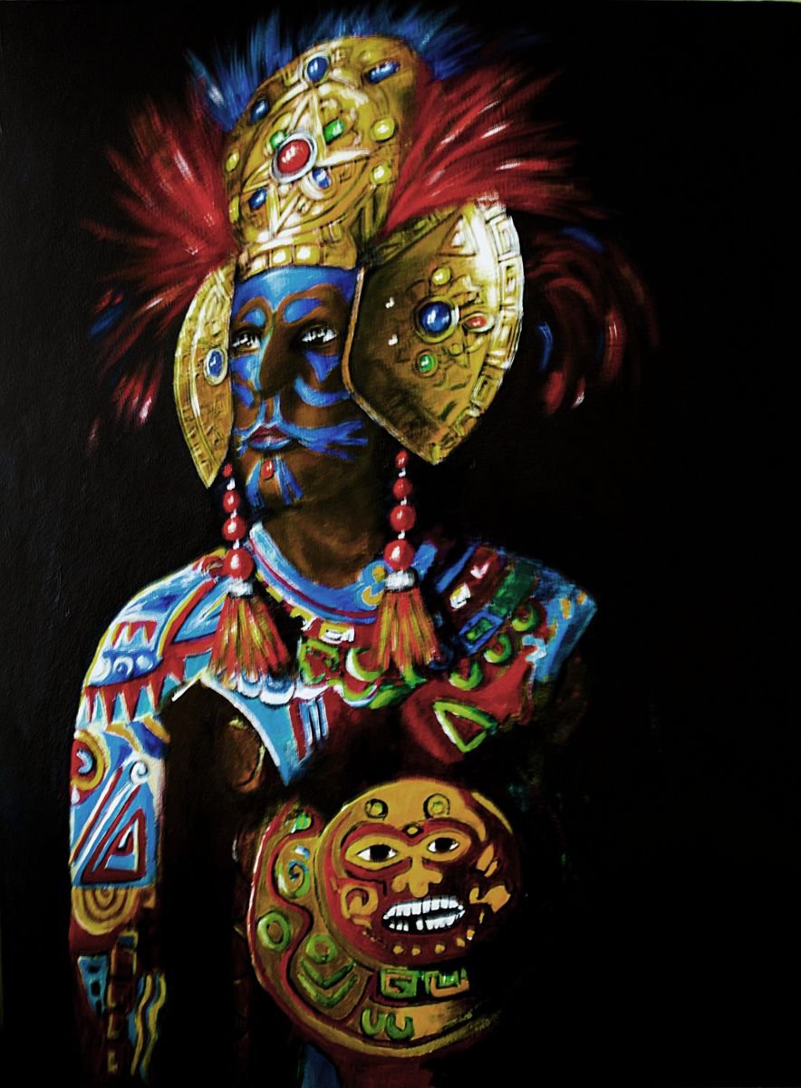 Mayan priest by Paul Sandilands | Artfinder