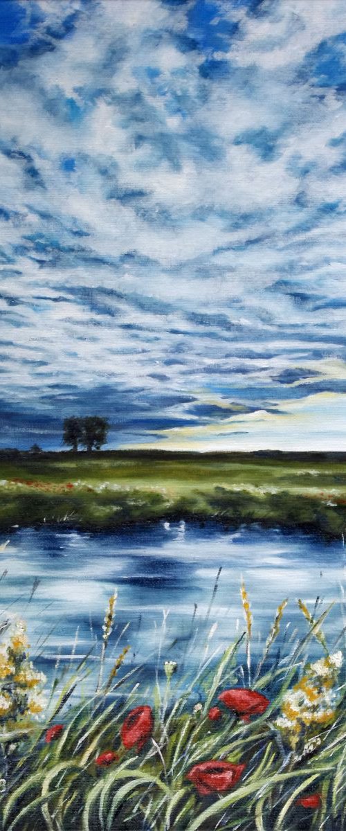 "The cloudy evening" by Hanna Kaciniel
