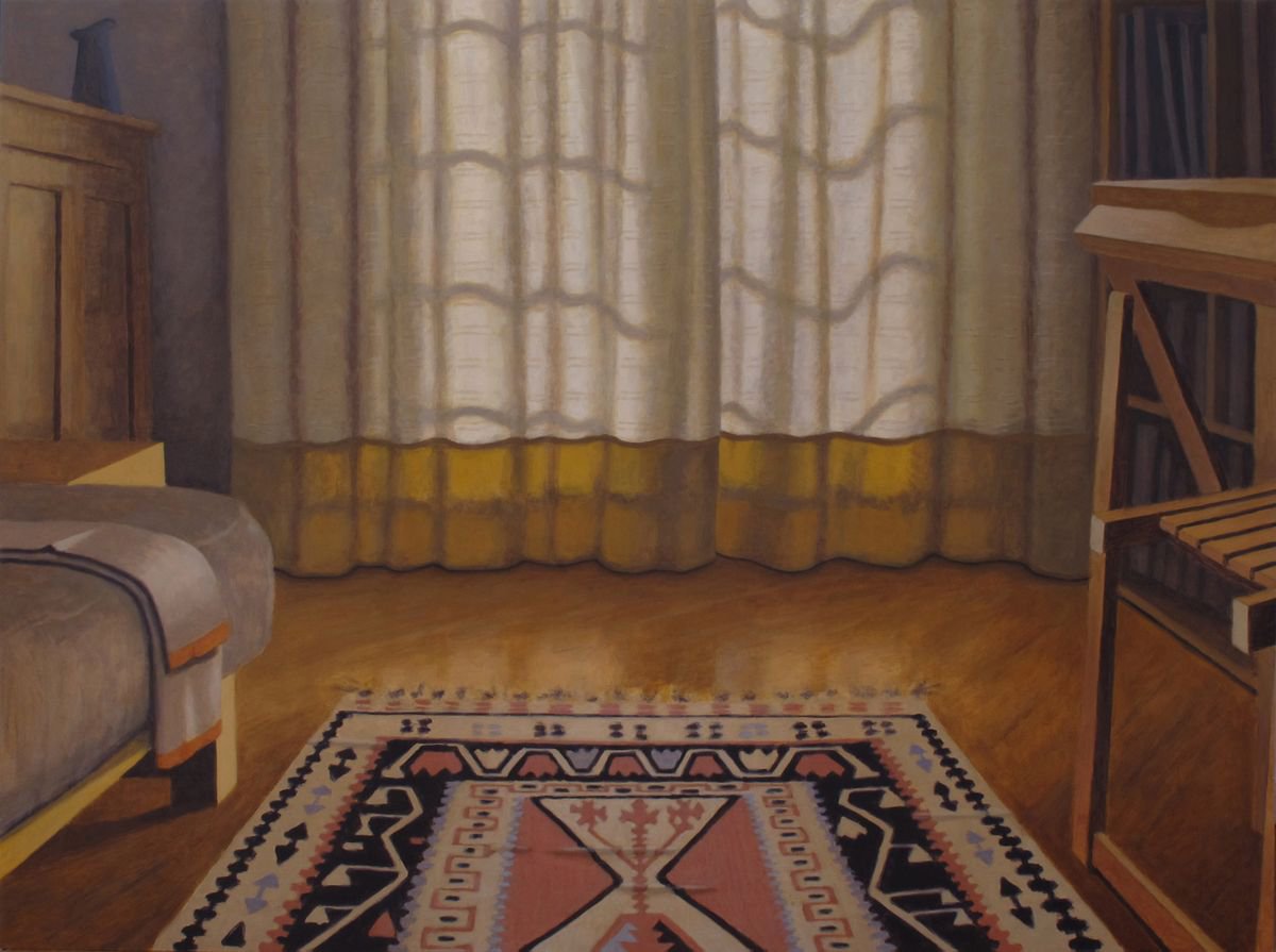 Impressionistic Cityscapes Acrylic Painting By Hugo Lines, 52 X 39, 126A Fore Street 1, Original Artwork