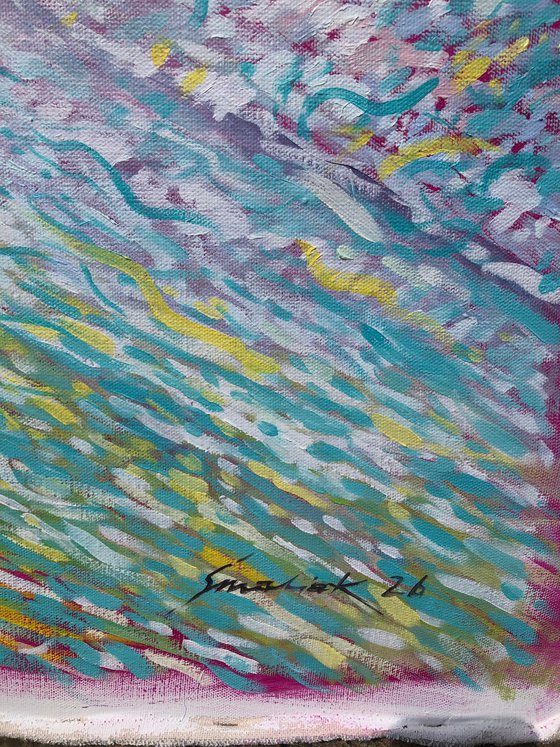 Oregon coast under Van Gogh’s sky