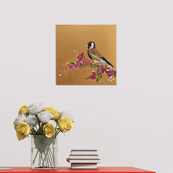 Goldfinch on Gold