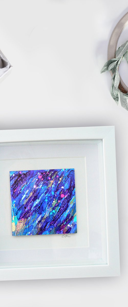 Mini original abstract #294 (original miniature abstract) by Carolynne Coulson