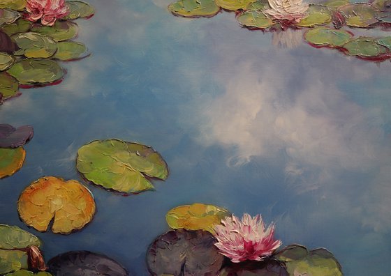 "Waterlilies in the Mirror of the Sky"