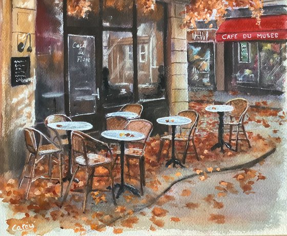 Paris Autumn scene