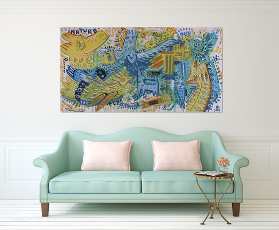 LOVE WILD NATURE 110x210cm