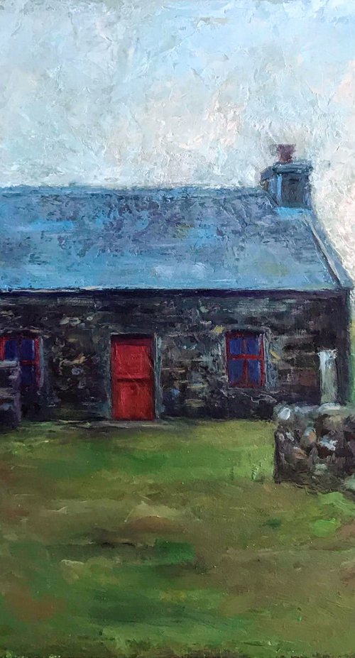 Red Door Cottage by Nataliia Zaharuk