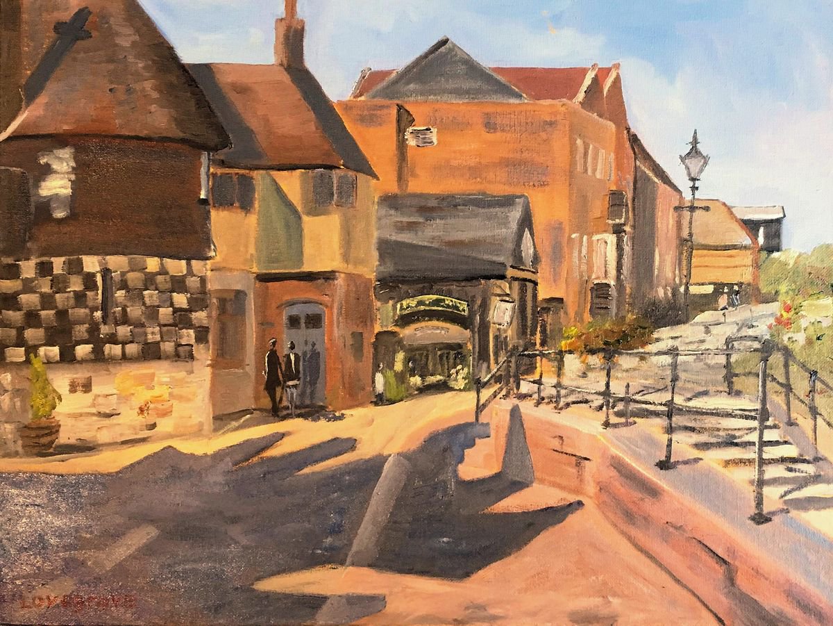 Afternoon Shadows by the Quayside by Julian Lovegrove Art