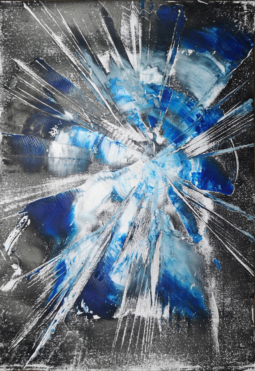 Geometric Abstract Limited Edition Print By Aneta Gajos, 12 X 16, Blast I, Original Artwork