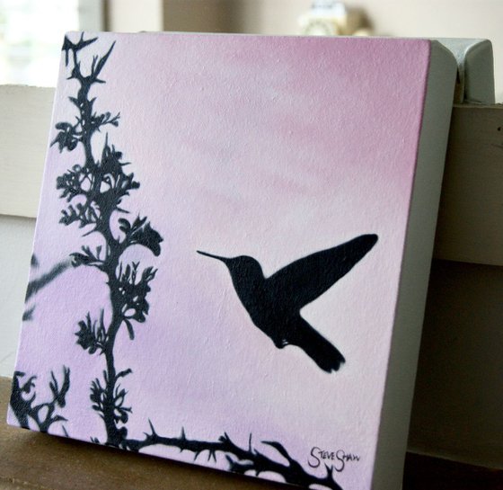 Little Bird ( on canvas ) Free Shipping