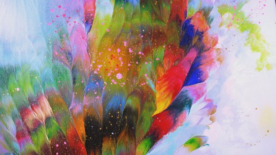 “Summer Bouquet” Abstract Flowers