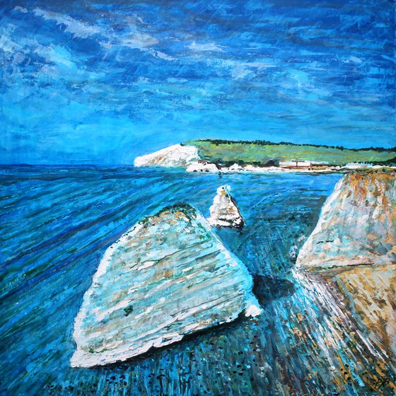 Freshwater Cliffs I ( Large 80 cm x80 cm)