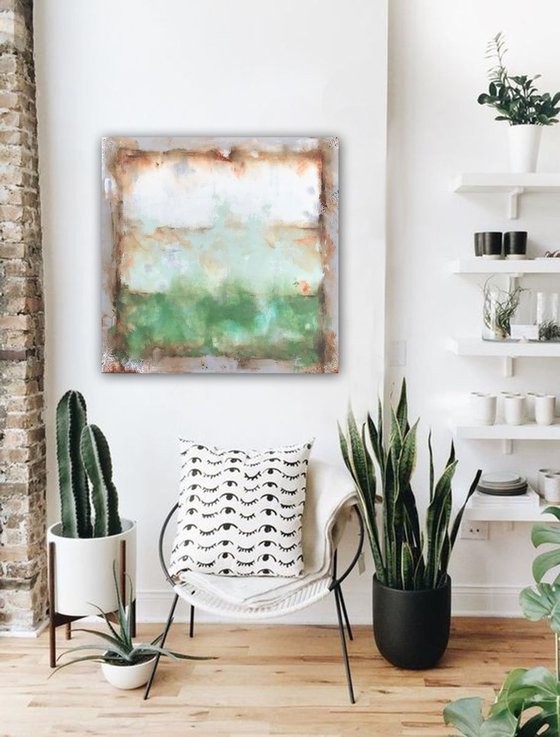 industrial greens (80 x 80 cm) Dee Brown