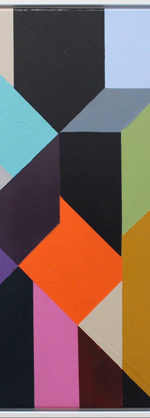 Geo Blocks No 1 (Framed) by Andrew Watt