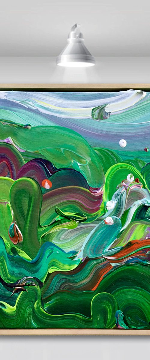 'Country no.13' - 12x12" by Tatiana Georgieva