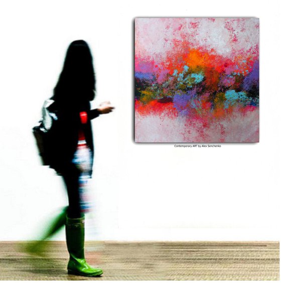 Contemporary art, original acrylic abstract painting / Unique painting by Alex Senchenko /Ready to hang /  Episode 23