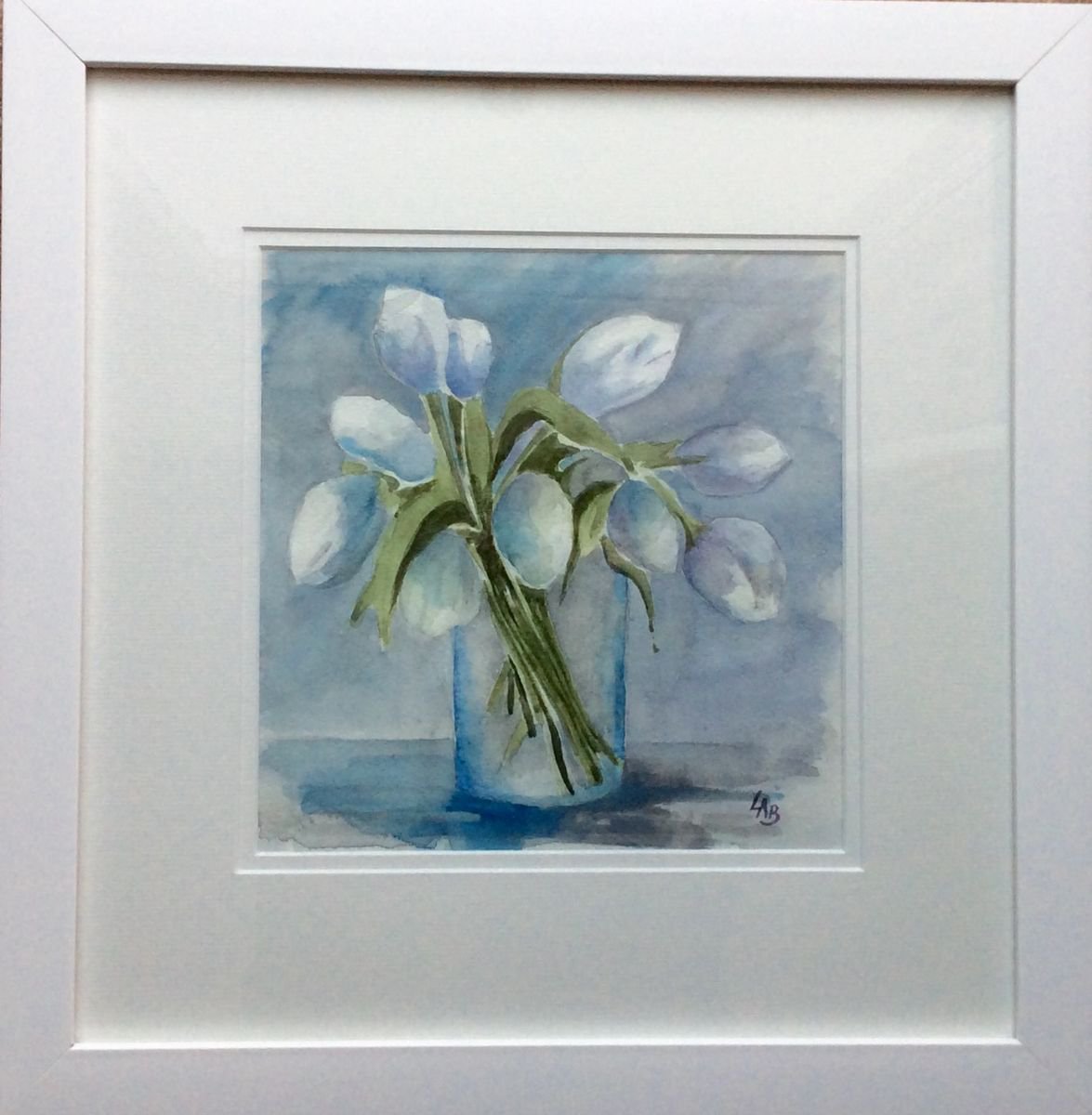 White Tulips by Linda Bartlett