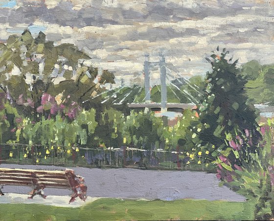 Albert Bridge, summer