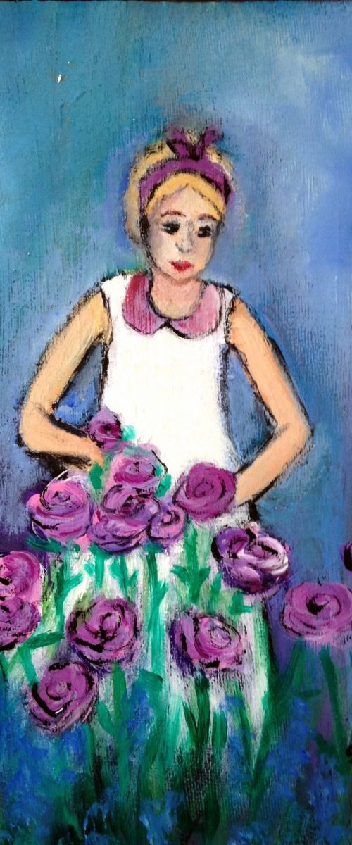 Pink Roses by Suzette Datema