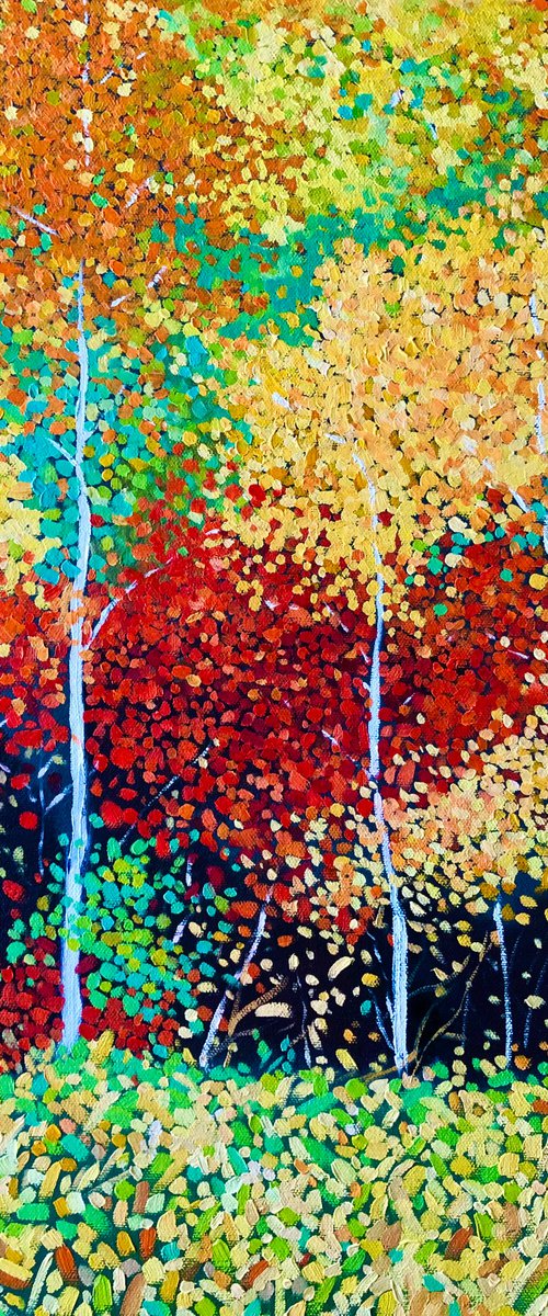 Autumn forest by Volodymyr Smoliak