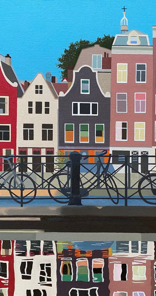 Cycling In Amsterdam by Jill Ann Harper
