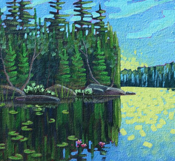 Lake with Water Lilies
