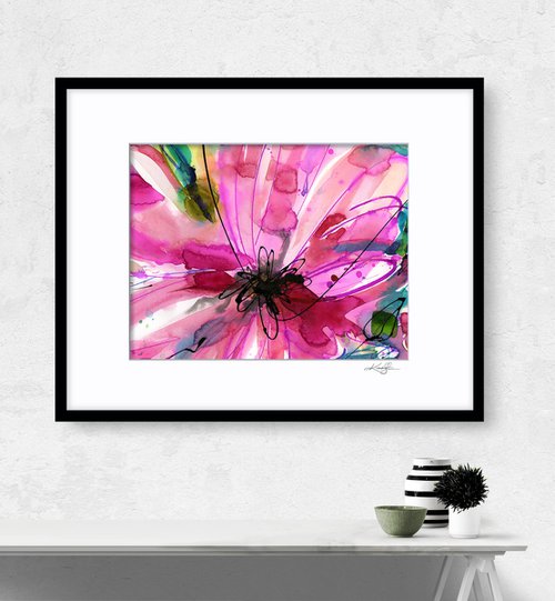 Joyful Blooms 3 - Abstract Flower Painting by Kathy Morton Stanion by Kathy Morton Stanion
