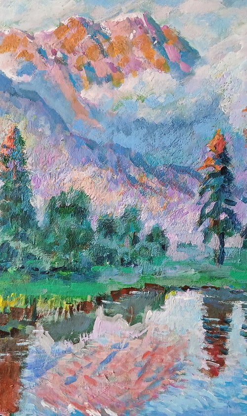 EVENING IN ALPS by Oleksandr Bielskyi