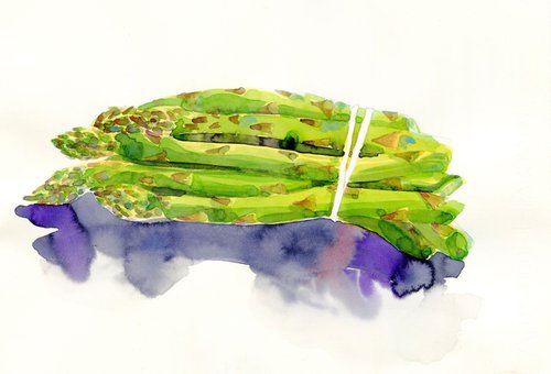 Asparagus Bundle by Hannah Clark