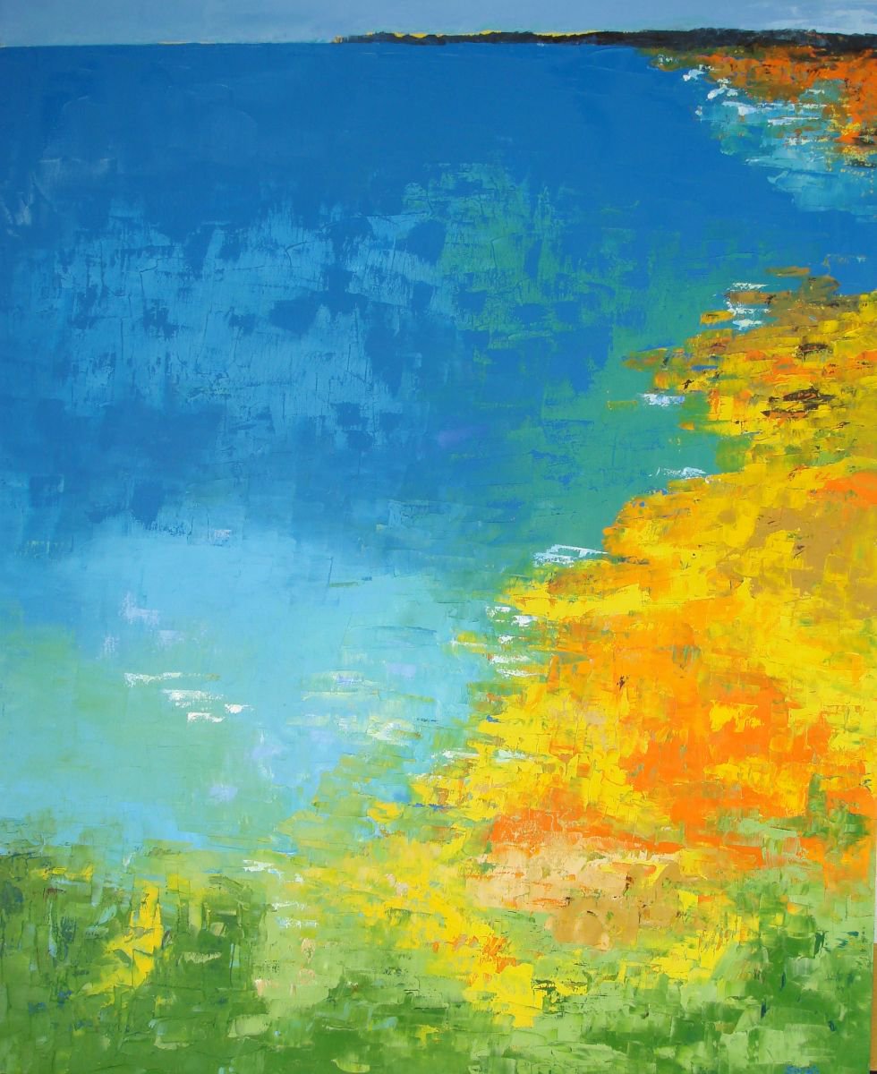 Porto Covo Ref:1175-40F By Saroja Van Der Stegen, 33 X 41, Artwork For Sale On Artfinder