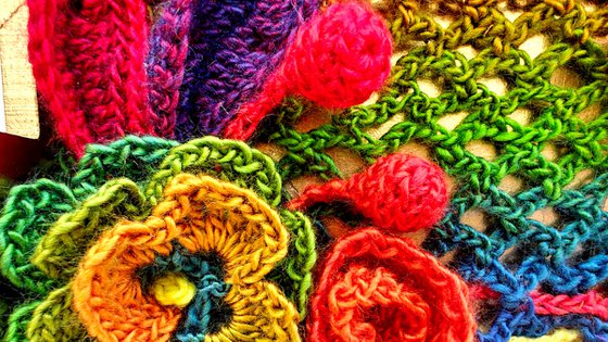 Yarn Flowers 1