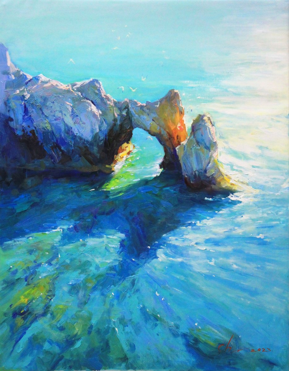 Rocks in the Sea by Sergei Chernyakovsky