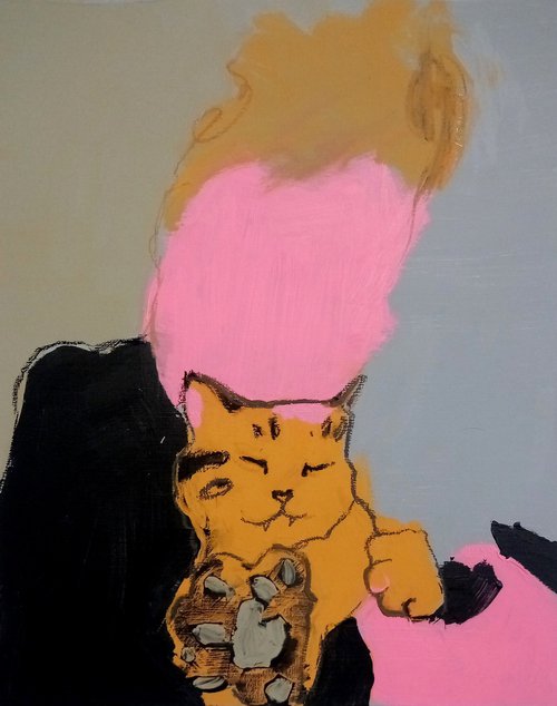 #3/24 Tiger cat with me by Valerie Lazareva