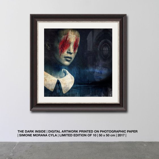 THE DARK INSIDE | 2017 | DIGITAL ARTWORK PRINTED ON PHOTOGRAPHIC PAPER | HIGH QUALITY | LIMITED EDITION OF 10 | SIMONE MORANA CYLA | 50 X 50 CM