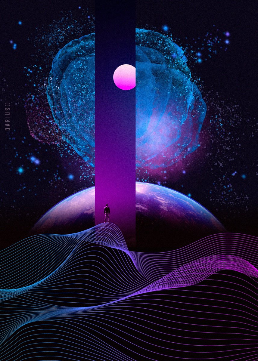 Surrealistic Abstract Giclee Print By Darius Comi, 12 X 18, Last Dream On Earth, Original Artwork