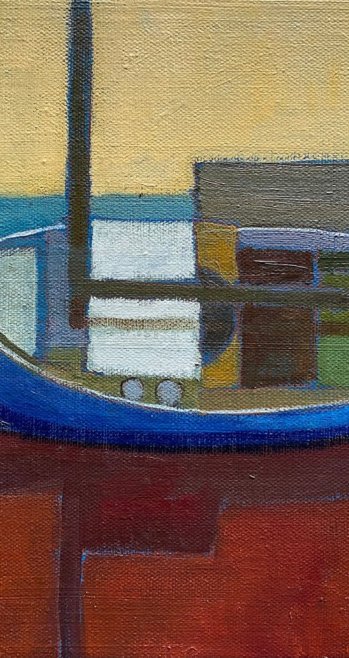 Red Harbour Boat (Study) by Nigel Sharman