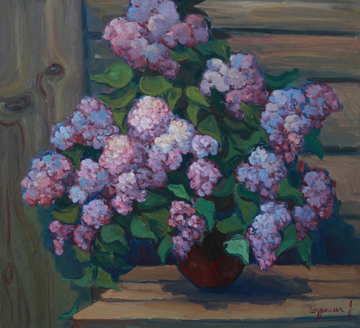 Still life with lilac by Anna Shurakova