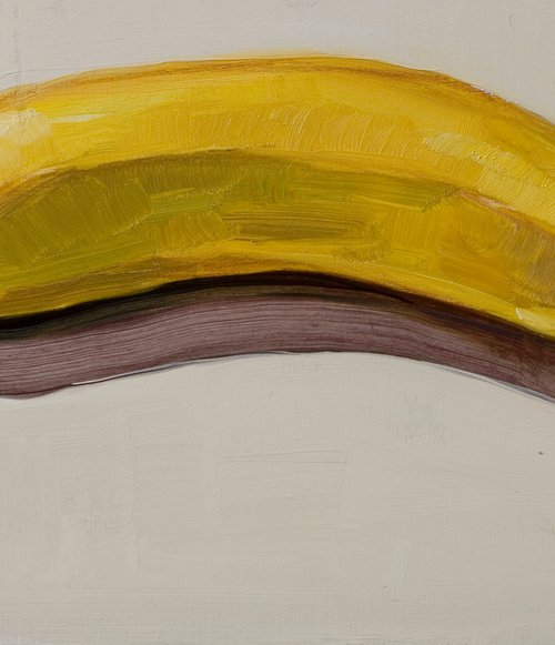 still life of fresh banana on a white background by Olivier Payeur