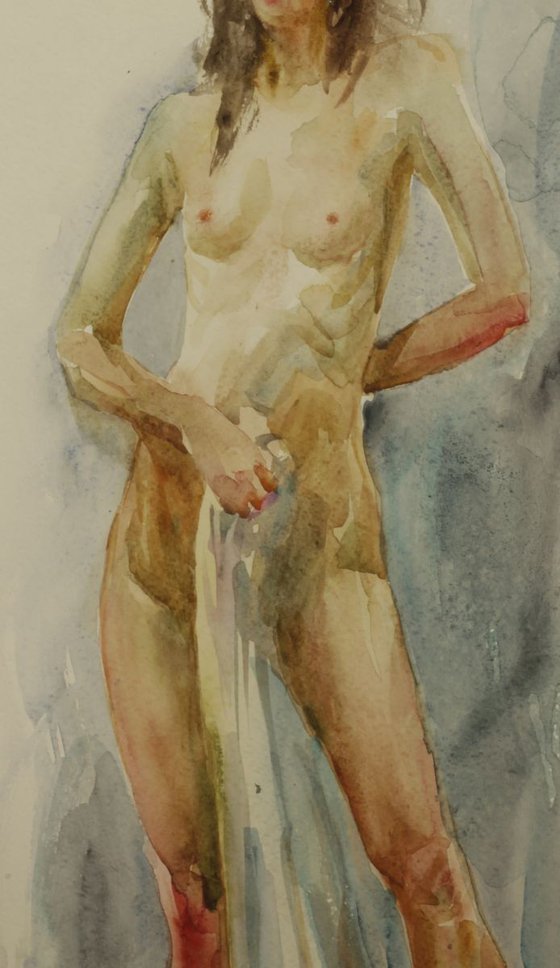 Standing nude