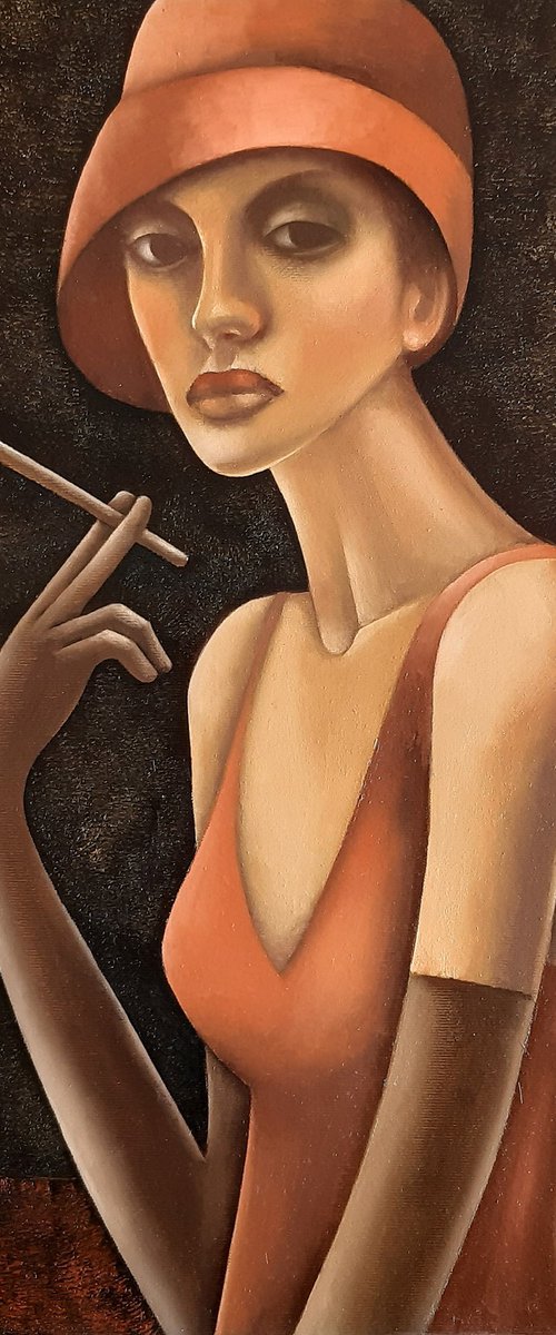 Lady With Cigarette by Eugene Ivanov