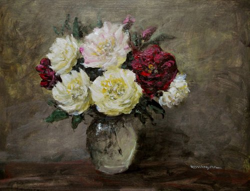 Roses in vase by Vishalandra Dakur