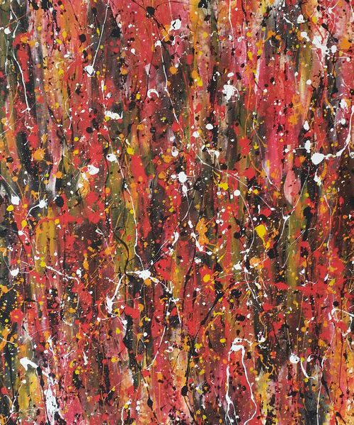 Modern ACRYLIC PAINTING ON CANVAS by M.Y. by Max Yaskin