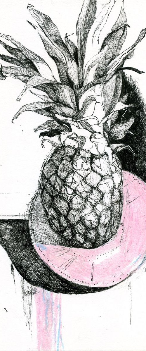 pineapple portrait by Sofia Moklyak