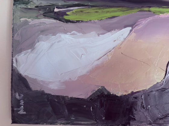 Silent abstract fields in Lavender and Earth