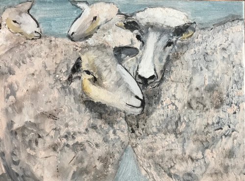 Dreaming sheep by Paul Simon Hughes
