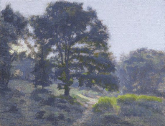 Sunrise on the common original oil painting