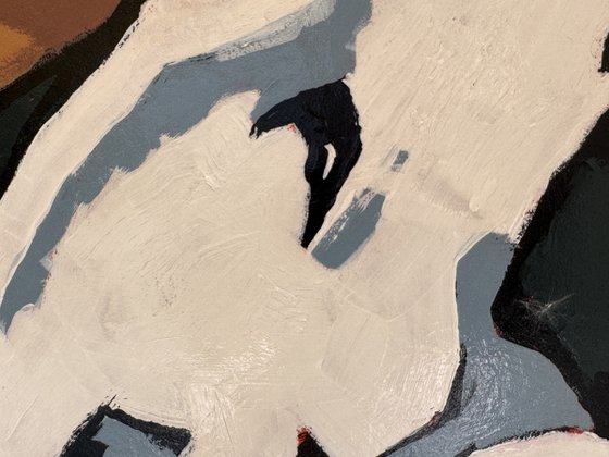 "Woman with Greyhound"
