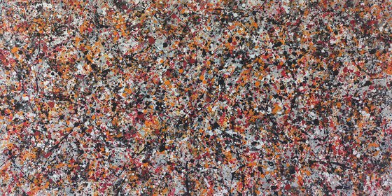 Abstract J. Pollock style painting by M.Y.