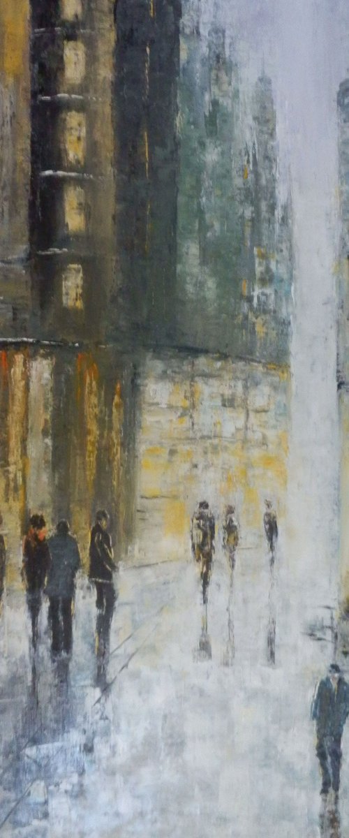 Evening in the city by Maria Karalyos