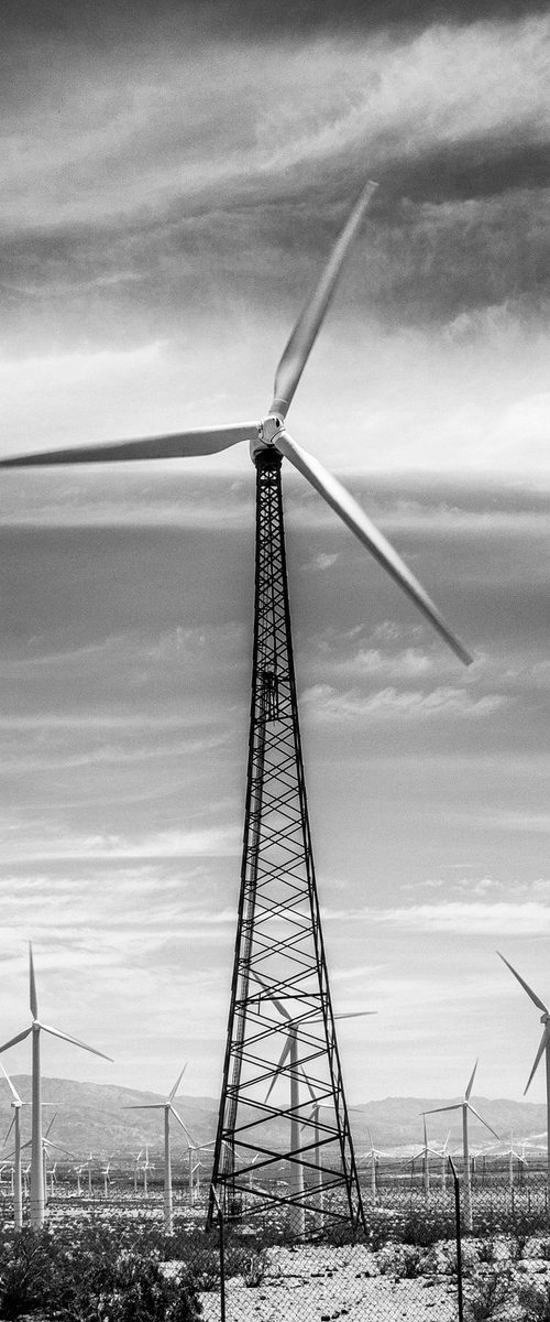 WIND TURBINE NOIR Palm Springs by William Dey