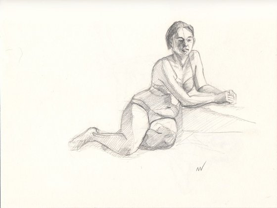 Sketch of Human body. Woman.83